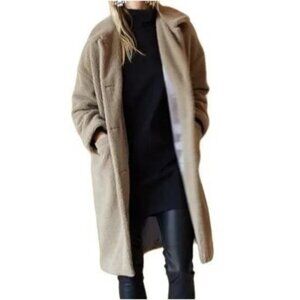 EMERSON FRY Teddy Sherpa Coat - Long